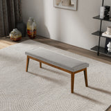 Warren - Bench - Ash Gray by Ashcroft Furniture | Bel Furniture