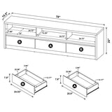 Rutland - 3-Drawer TV Stand Media Console