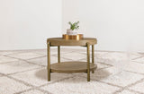 Arini - Round End Side Table With Storage Shelf