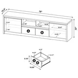 Winfield - 3-Piece Entertainment Center TV Stand