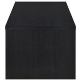 Knapp - Lift Top Cocktail Coffee Table With Dual Drawers - Black