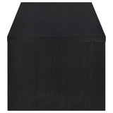 Knapp - Lift Top Cocktail Coffee Table With Dual Drawers - Black