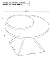 Briggs - Round Coffee And End Table Set