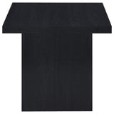 Devar - Square Engineered Laminate End Side Table - Black