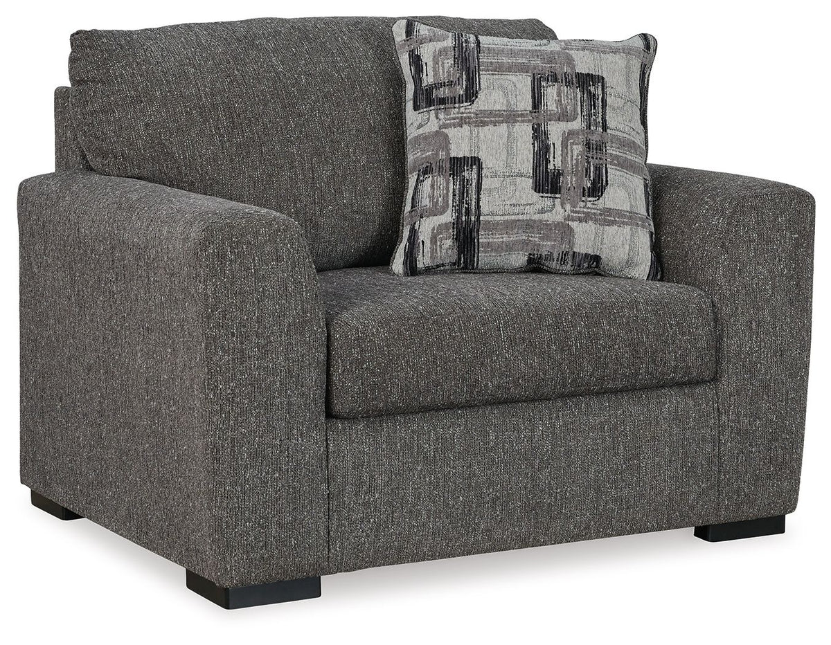 Gardiner - Pewter - Chair And A Half by Signature Design by Ashley® | Bel Furniture