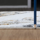 Nova - 2'7" X 7' Polypropylene, Area Rug - Multi / White by Icona Home Decor | Bel Furniture