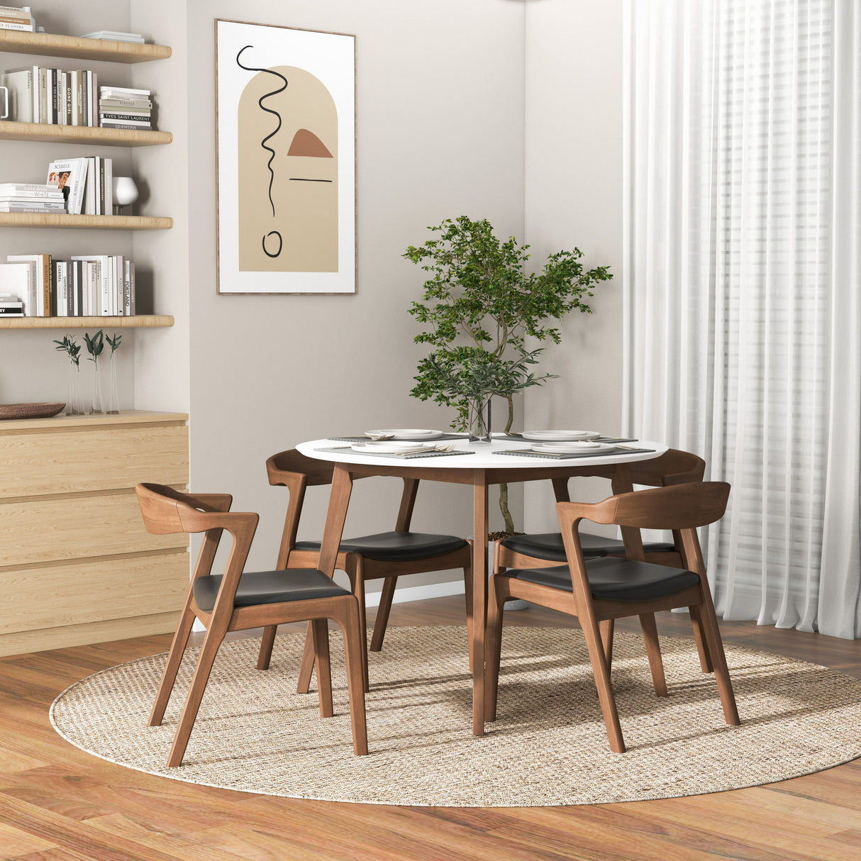 Dakota - Mid-Century Modern Velvet Dining Chair (Set of 2)