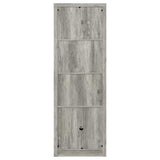 Burke - 3-Shelf Engineered Wood Media Tower - Gray Driftwood