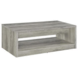 Felix - 2-Drawer Engineered Wood Coffee Table - Gray Driftwood