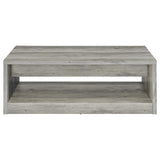 Felix - 2-Drawer Engineered Wood Coffee Table - Gray Driftwood