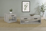 Felix - 2-Drawer Engineered Wood Coffee Table - Gray Driftwood
