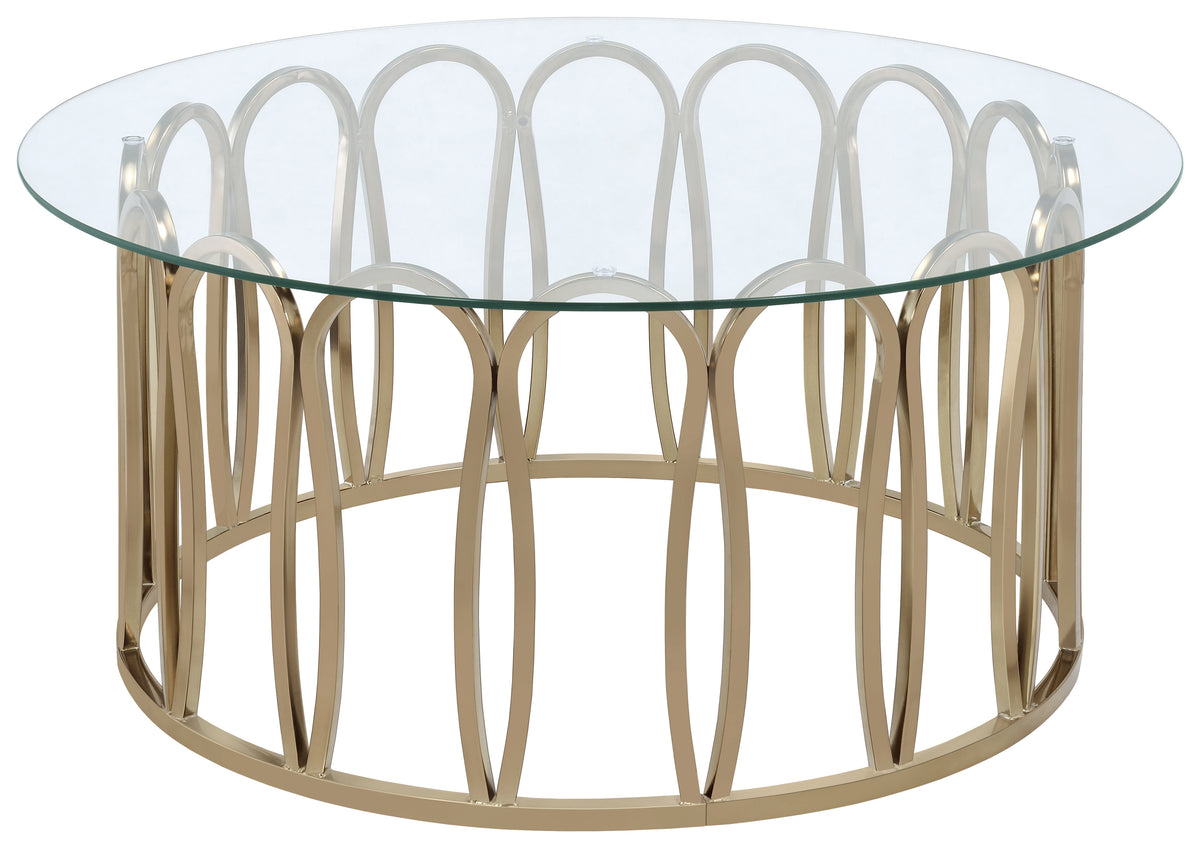 Monett - Round Glass Top Table