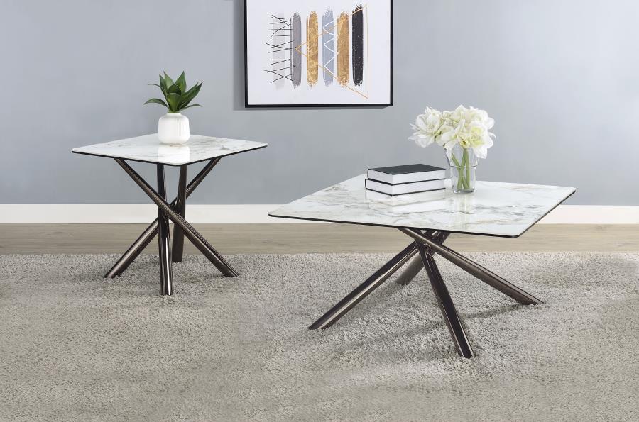 Carvell - Square Sintered Stone Table