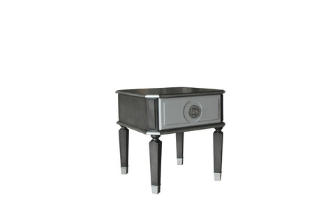 House Beatrice - End Table - Charcoal / Light Gray by Urban Nest | Bel Furniture