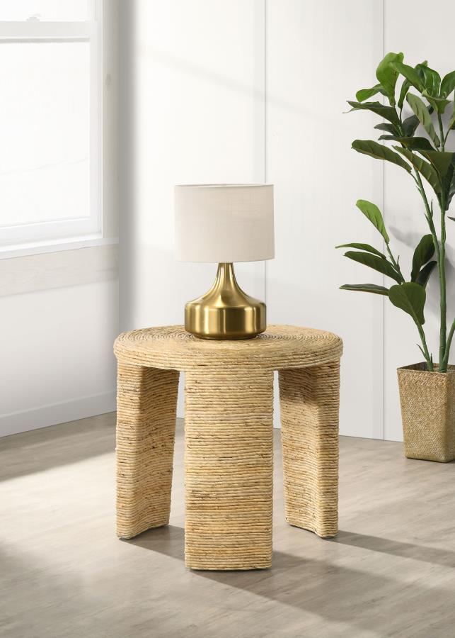 Artina - Woven Rattan Round Table