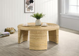 Artina - Woven Rattan Round Table