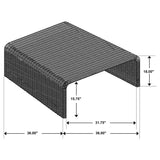 Cahya - Woven Rattan Table