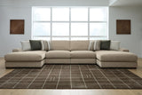 Linenhause - 4-Piece Double Chaise Sectional - Dune
