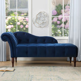 Samuel - Tufted Roll Arm Chaise Lounge
