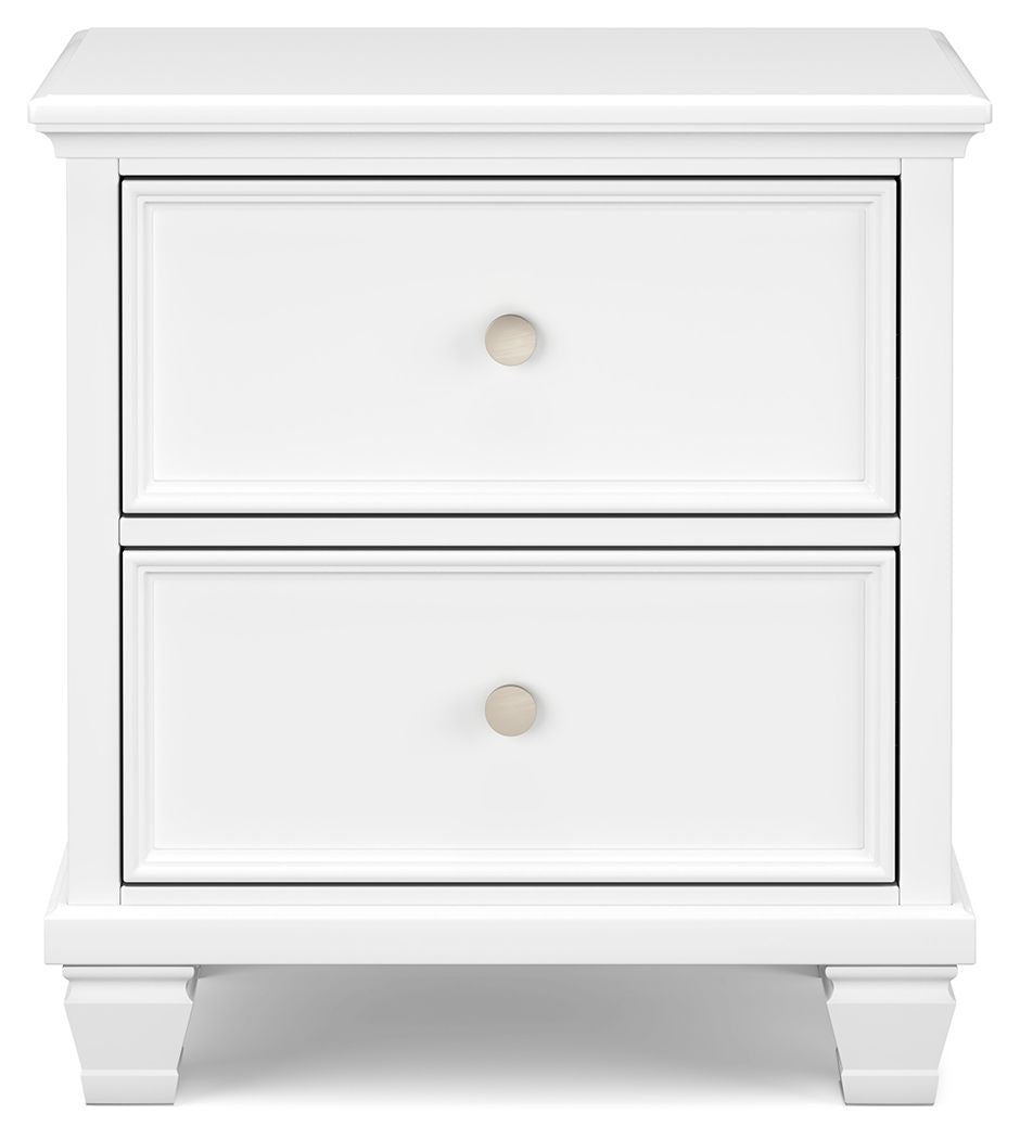Fortman - White - Two Drawer Night Stand by Signature Design by Ashley® | Bel Furniture