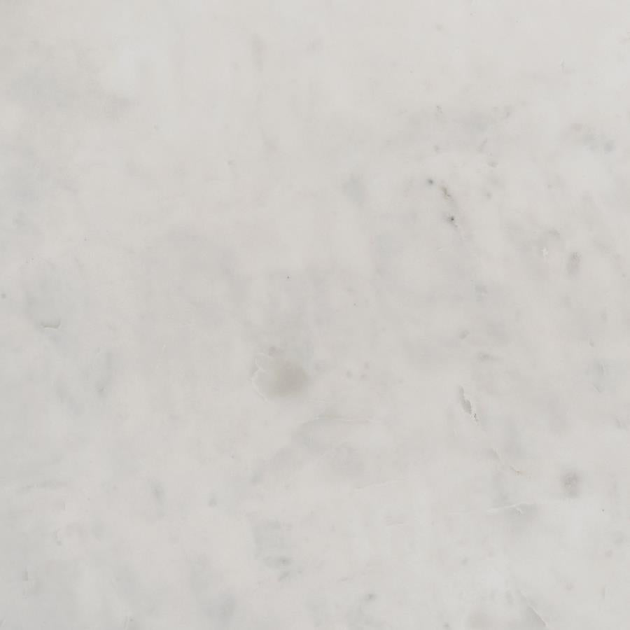 Astoria - Round Genuine Marble Side End Table - White