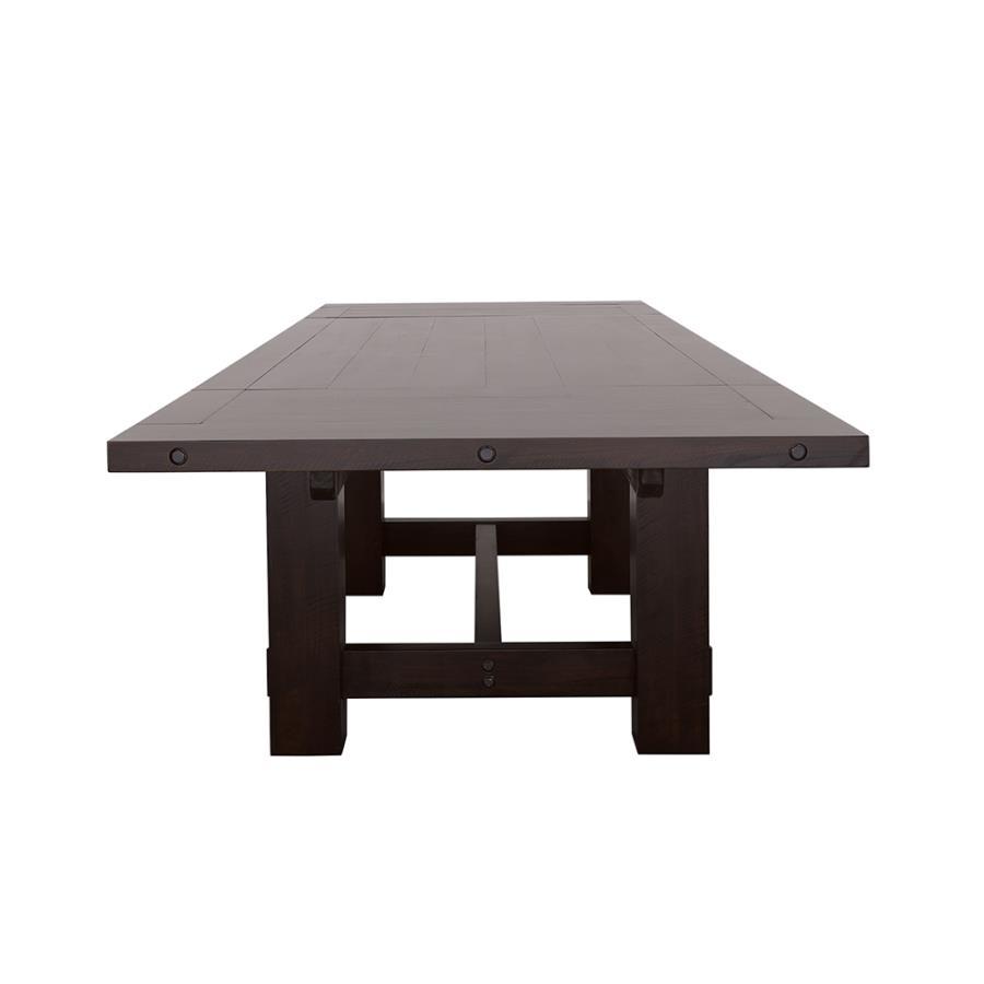 Calandra - Rectangle Dining Table With Extension Leaf - Vintage Java