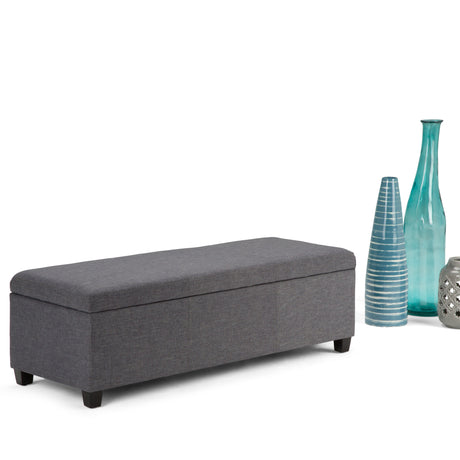 Avalon - Multifunctional Storage Ottoman Bench by Simpli-Home | Bel Furniture