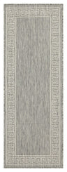 Sunshine - 2'7" X 7'3" Indoor / Outdoor Area Rug - Polypropylene Gray by Icona Home Decor | Bel Furniture
