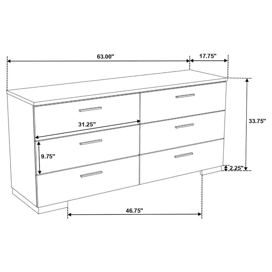 Felicity - Contemporary Panel Bed Bedroom Set