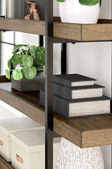 Montia - Light Brown - Bookcase by Signature Design by Ashley® | Bel Furniture
