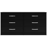 Finch - Black - Six Drawer Dresser - 29'' Height by Signature Design by Ashley® | Bel Furniture