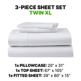 Sheet Set Luxurious Supima Cotton, Wrinkle Resistant, Breathable, With 2 Ghostgrip Band