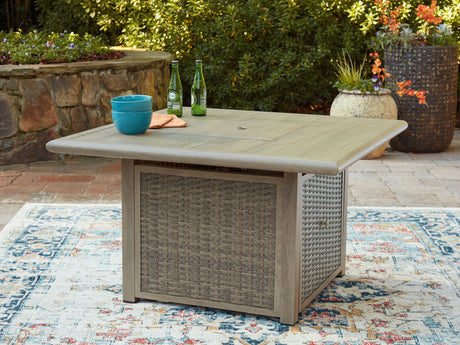 Cliff Trails - Beige - Square Fire Pit Table by Signature Design by Ashley® | Bel Furniture