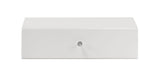 Luxo - Tall Lighted Drawer Vanity Mirror - White