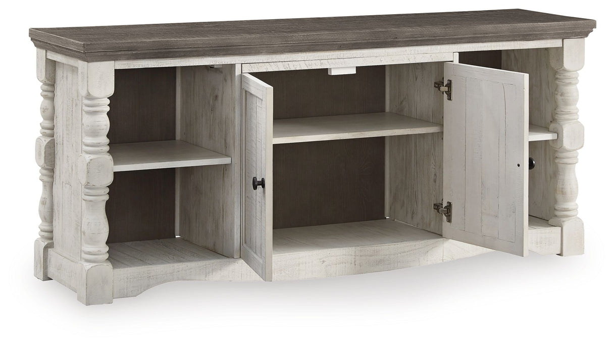 Havalance - Extra Large TV Stand - 2 Doors - Brown / Beige