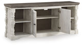 Havalance - 4 Pc. - Entertainment Center - 67" TV Stand - Brown / Beige