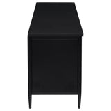 Amherst - 70" 2-Door Metal TV Stand Media Console - Black