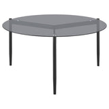 Rosalie - Round Smoked Glass Top Table