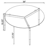 Rosalie - Round Smoked Glass Top Table