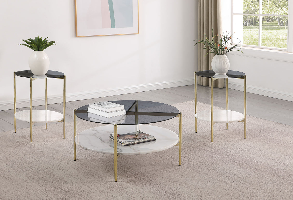 Jonelle - Round Coffee Table Set
