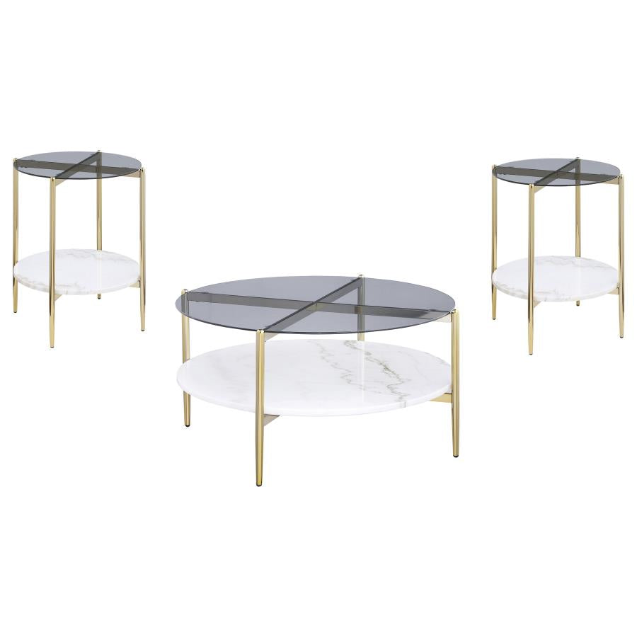 Jonelle - Round Coffee Table Set