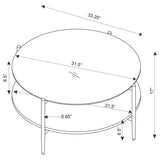 Jonelle - Round Glass Top Table