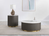 Jason - Round Marble Coffee Table Set