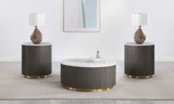 Jason - Round Marble Coffee Table Set