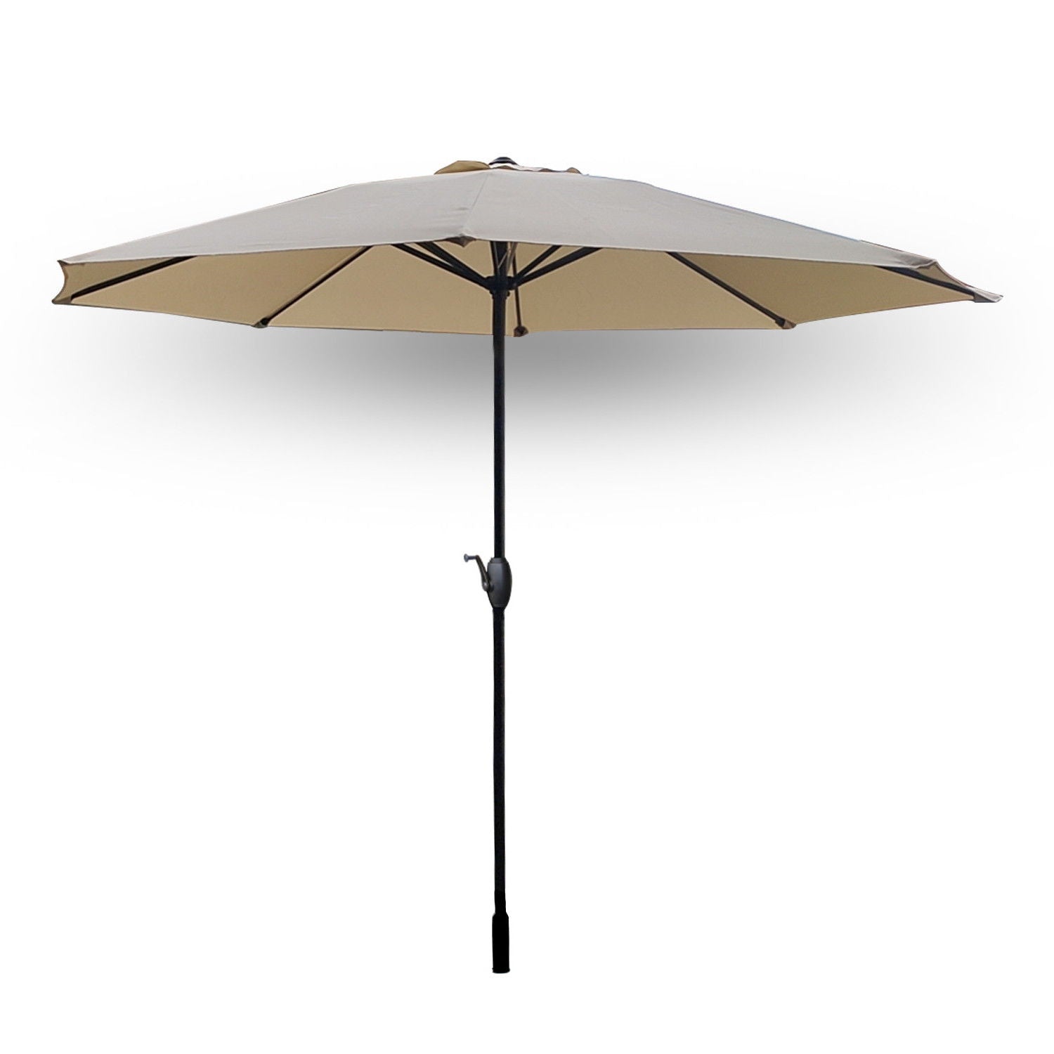 Polyester Hexagonal Market Patio Umbrella - Beige