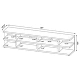 Cartmill - 78" 2-Tier TV Stand Media Console