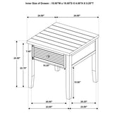 Concord - Coffee And End Table Set Distressed