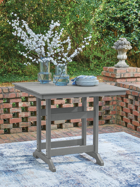 Sanctuary Beach - Square Counter Table With Umbrella Option - Dark Gray - view 4