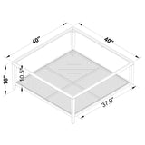 Amherst Coffee and End Table Set Black