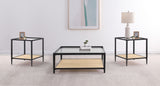 Amherst Coffee and End Table Set Black